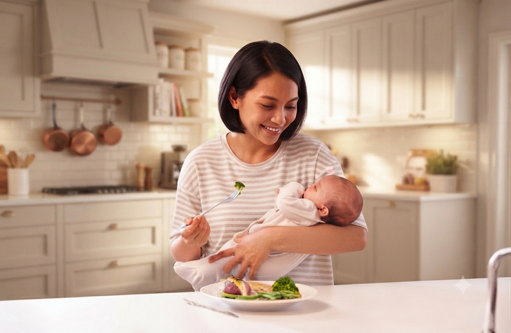 Cách lấy lại vóc dáng sau sinh an toàn nhưng vẫn dồi dào sữa mẹ - Ảnh 1.