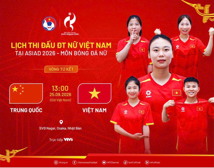 Kênh và link xem trực tiếp đội tuyển nữ Việt Nam vs Trung Quốc ngày 25/9- Ảnh 1.
