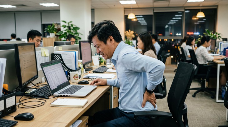 Ngồi quá lâu mỗi ngày: 'Kẻ thù thầm lặng' của sức khoẻ dân văn phòng - Ảnh 1.