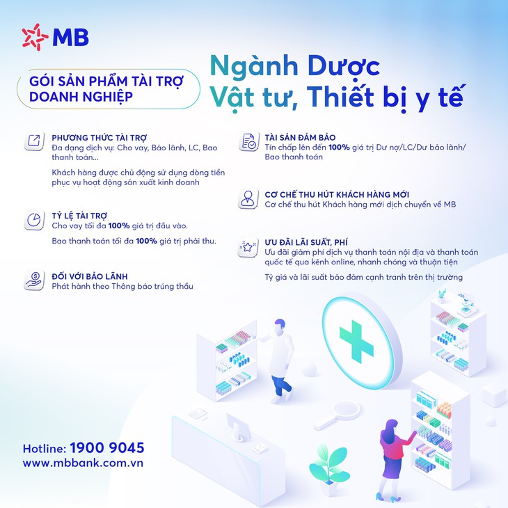 Giải bài toán công nợ, vốn thầu ngành y tế bằng dòng tiền thực tế từ MB- Ảnh 2.