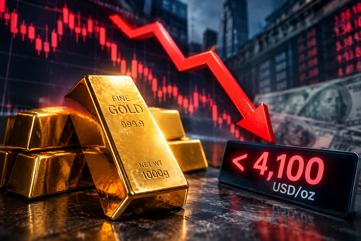 Giá vàng thế giới sáng 29/9 giảm về dưới 4.100 USD- Ảnh 1.