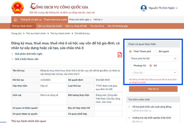 Hướng dẫn thực hiện 7 bước đăng ký mua/thuê nhà ở xã hội- Ảnh 5.