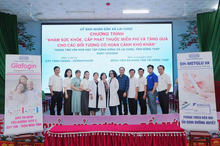 Hasan - Dermapharm chung tay chăm lo sức khỏe người dân tại xã Lai Vung, Đồng Tháp- Ảnh 1.