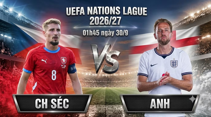 Nhận định, dự đoán tỷ số trận CH Séc vs Anh ngày 30/9 UEFA Nations League - Ảnh 1.