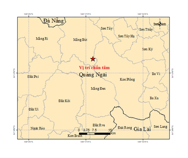 Quảng Ngãi động đất mạnh 3.8 độ - Ảnh 1.