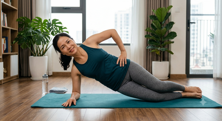 6 tư thế yoga dễ bắt đầu dành cho người có vòng eo lớn, ít vận động- Ảnh 1.