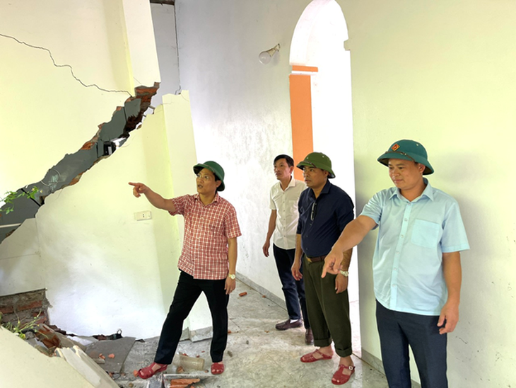 Thanh Hóa: Công bố tình huống khẩn cấp sạt lở đe dọa dân cư và điểm trường mầm non- Ảnh 3.