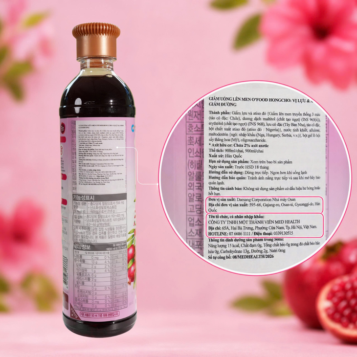 Giấm uống lên men Hongcho: Quy trình lên men, thành phần tạo nên sản phẩm thương hiệu- Ảnh 3.