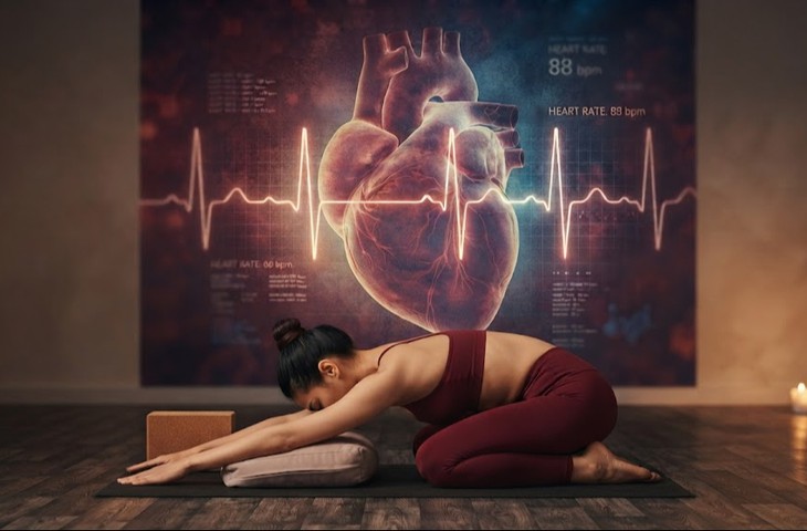 3 bài tập yoga hỗ trợ hạ huyết áp - Ảnh 1.