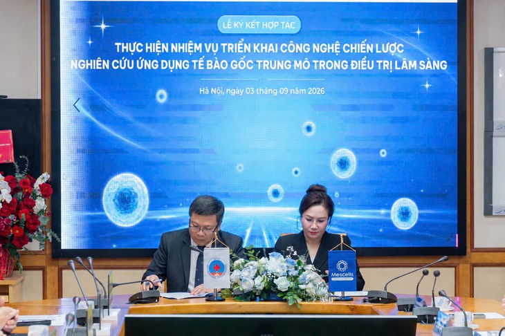 Hợp tác nghiên cứu ứng dụng tế bào gốc trung mô trong điều trị lâm sàng- Ảnh 1.