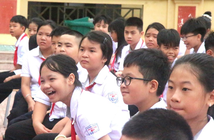 Hải Phòng: Niềm vui ngày khai giảng ở những ngôi trường sáp nhập - Ảnh 1.