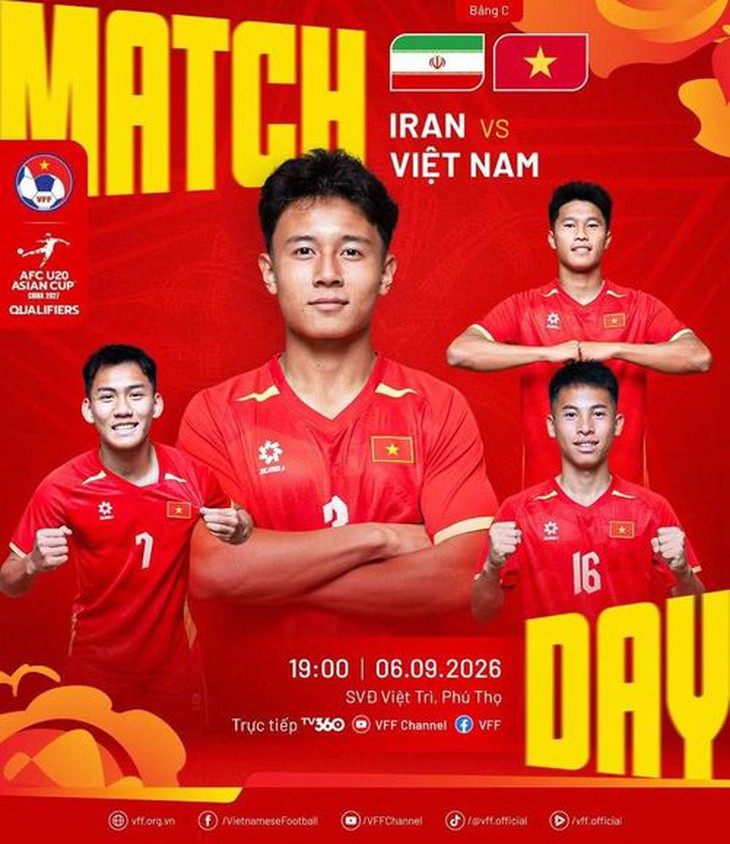 Lịch thi đấu bóng đá hôm nay ngày 6/9 - 7/9: U20 Việt Nam đấu U20 Iran- Ảnh 1.