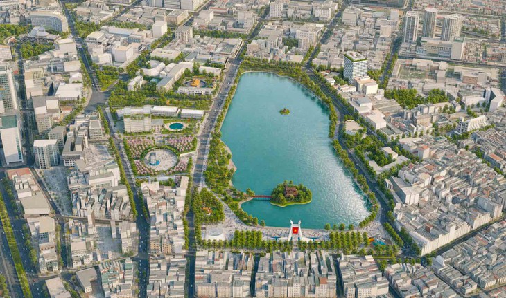 Chi tiết phối cảnh khu vực hồ Hoàn Kiếm đang lấy ý kiến người dân- Ảnh 1.