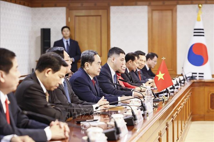 Chủ tịch Quốc hội Trần Thanh Mẫn hội kiến Thủ tướng Hàn Quốc Han Seong-sook- Ảnh 5.