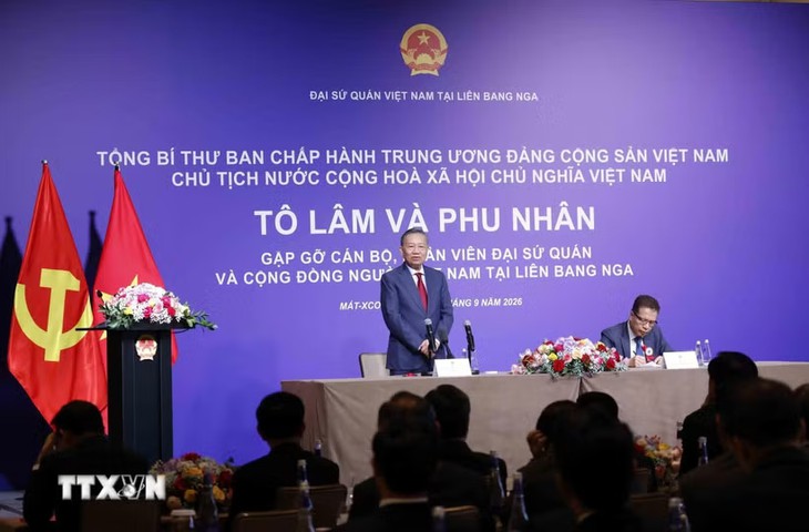Tổng Bí thư, Chủ tịch nước mong doanh nhân người Việt tại Nga tiếp tục là hạt nhân thúc đẩy hợp tác hai nước- Ảnh 1.