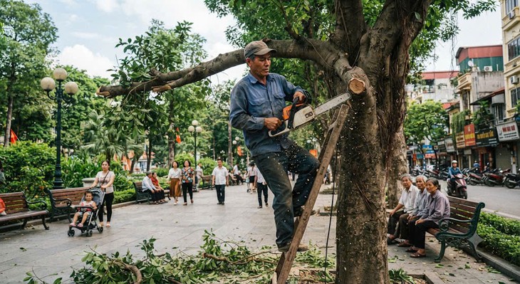 Phạt tiền từ 30.000.000 đồng đến 50.000.000 đồng nếu tự ý chặt hạ, dịch chuyển cây xanh - Ảnh 1.
