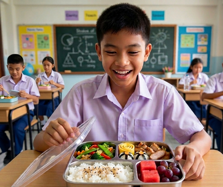 Chuẩn bị hộp cơm trưa cho con đủ chất và bắt mắt - Ảnh 1.