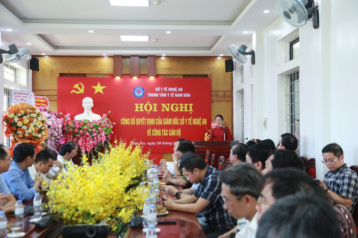 Trung tâm Y tế Nam Đàn có tân Giám đốc - Ảnh 1.