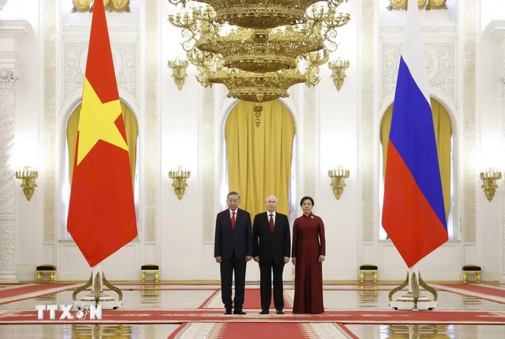 Tổng thống Nga Putin chủ trì Lễ đón Tổng Bí thư, Chủ tịch nước Tô Lâm cùng Phu nhân- Ảnh 1.
