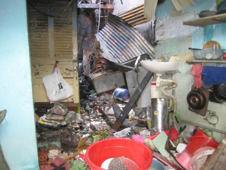 Máy giặt chập điện, cháy cơ sở sản xuất võng 1