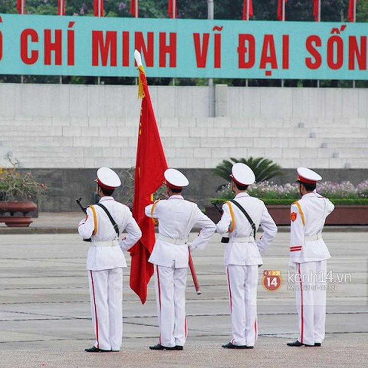 Lễ chào cờ đặc biệt ở Quảng trường Ba Đình trong ngày Sinh nhật Bác 19/5 7