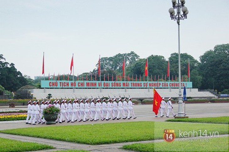 Lễ chào cờ đặc biệt ở Quảng trường Ba Đình trong ngày Sinh nhật Bác 19/5 8