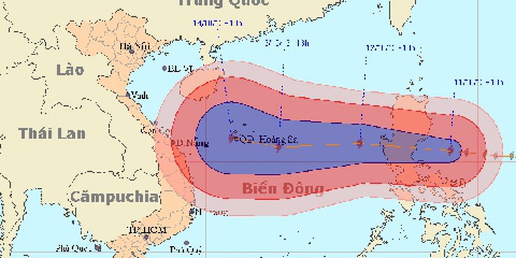 Xuất hiện bão đôi trên biển, Quảng Bình nắng ngày Quốc tang 1