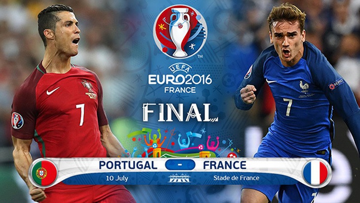 Cristiano Ronaldo, Ronaldo, Antoine Griezmann, Griezmann, Pháp, Bồ Đào Nha, EURO 2016, chung kết EURO 2016
