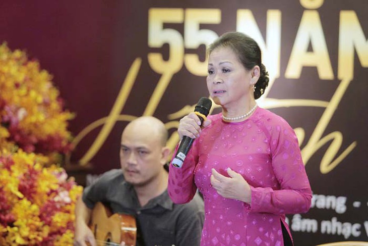 Danh ca Khánh Ly chia sẻ tại buổi họp báo ra mắt concert Khánh Ly hát tình ca.