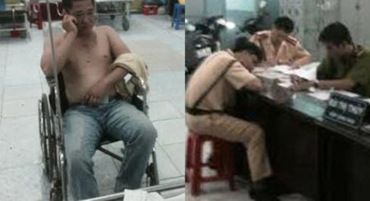 Tạm giữ “ông giám đốc” chống CSGT