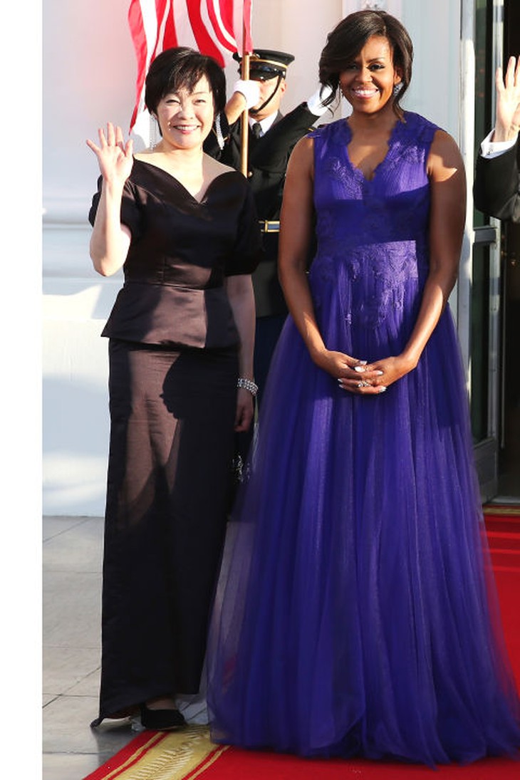 Michelle-Obama-cung-phu-nhan-Thu-tuong-NHat-ban