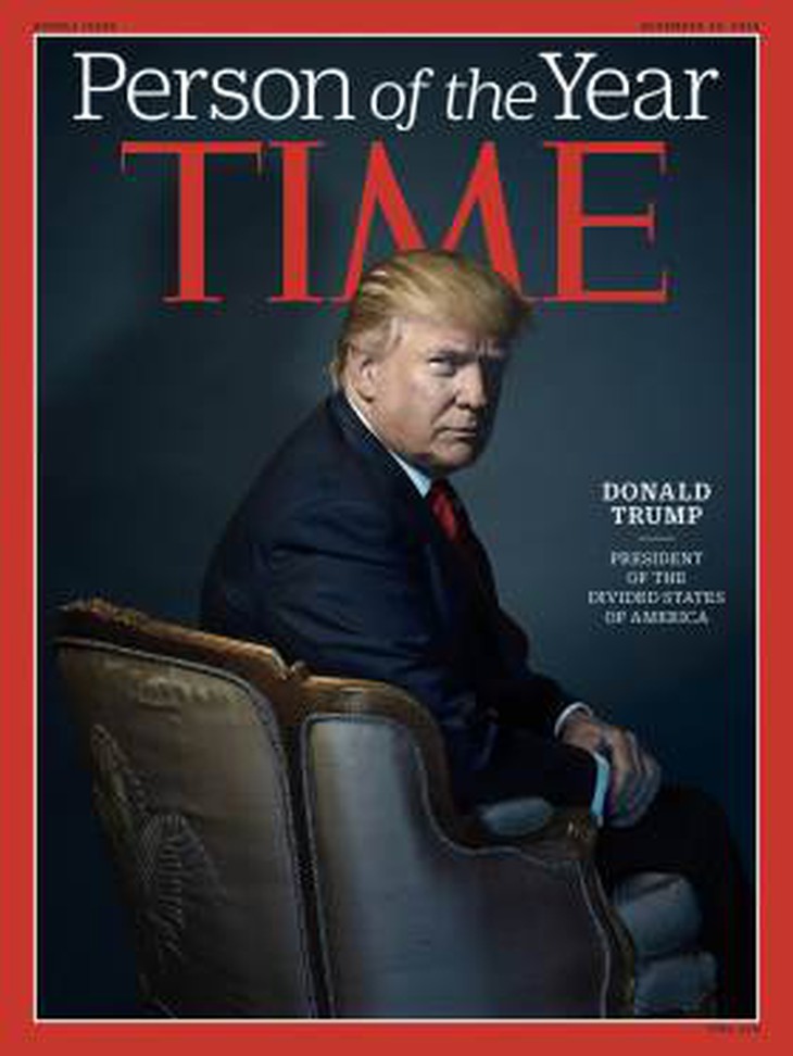 Donald Trump trở thành Nhân vật của Năm 2016