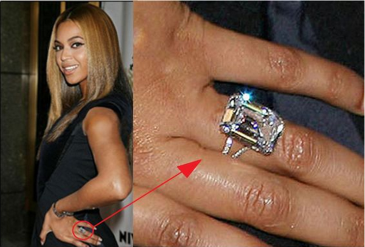 10 chiếc nhẫn đính hôn đắt nhất thế giới - Beyonce