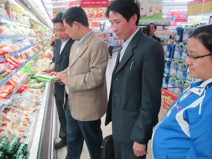 Đoàn thanh, kiểm tra ATVSTP tỉnh kiểm tra ATVSTP tại Siêu thị Coo.op Mart