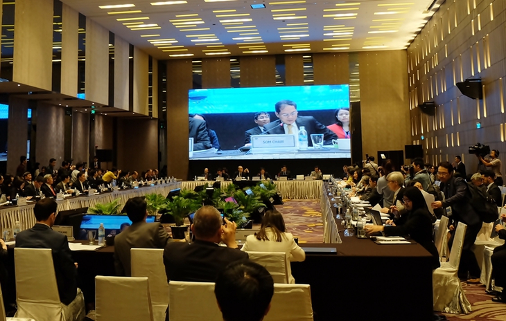 Thứ trưởng Bộ Ngoại giao Bùi Thanh Sơn - Chủ tịch SOM APEC 2017 phát biểu tại phiên khai mạc