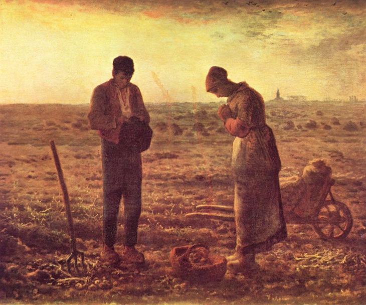 The Angelus ( Hồi chuông cầu kinh) của danh họa Jean Millet