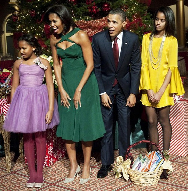 Gia đình Obama đón Giáng sinh