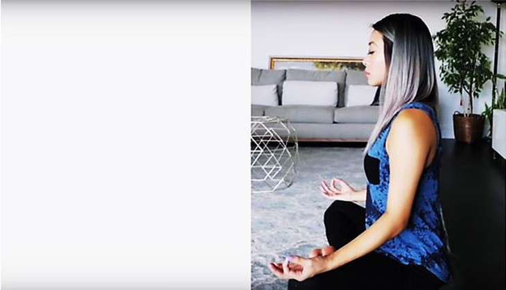 Lưng để thẳng và thoải mái
