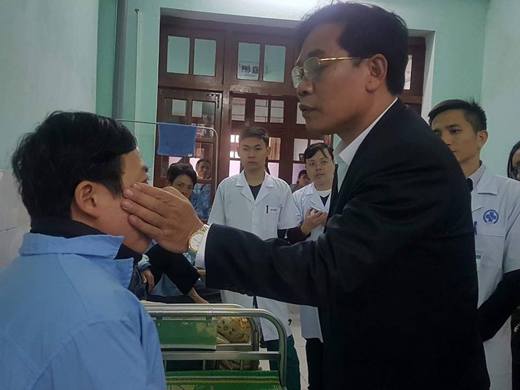 Lãnh đạo Sở Y tế Thái Bình thăm BS.Nghĩa