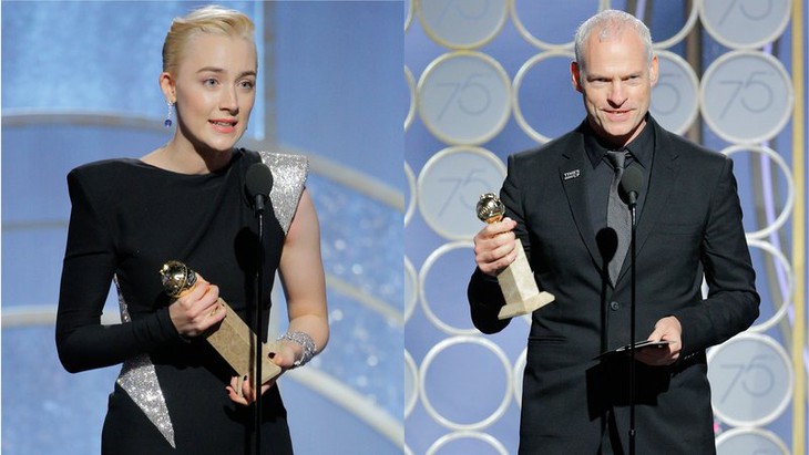 Saoirse Ronand và Martin McDonagh nhận giải Quả cầu vàng