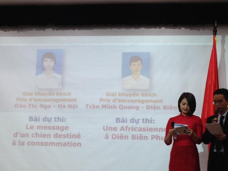 Giải khuyến khích Phóng viên trẻ Pháp ngữ 2018