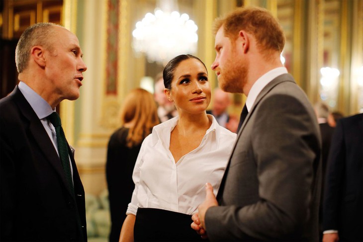 Vợ chồng Harry-Meghan và ông Thomas Markle