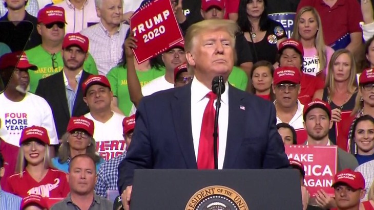 Tổng thống Mỹ Donald Trump bắt đầu chiến dịch tái tranh cử Tổng thống 2020