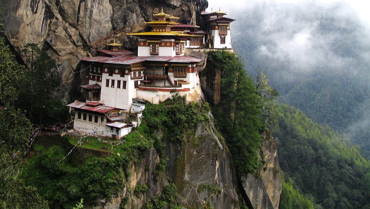 Top 20 ngôi chùa Phật giáo đẹp nhất thế giới_Chùa Paro TakTsang ở Bhutan