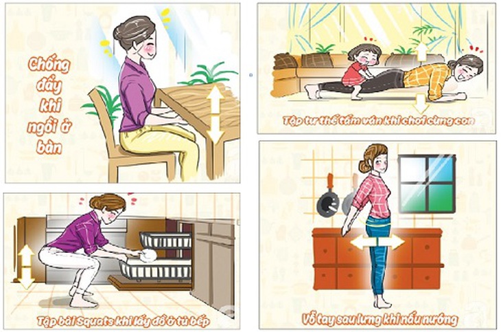Làm việc nhà để... giữ vóc dáng