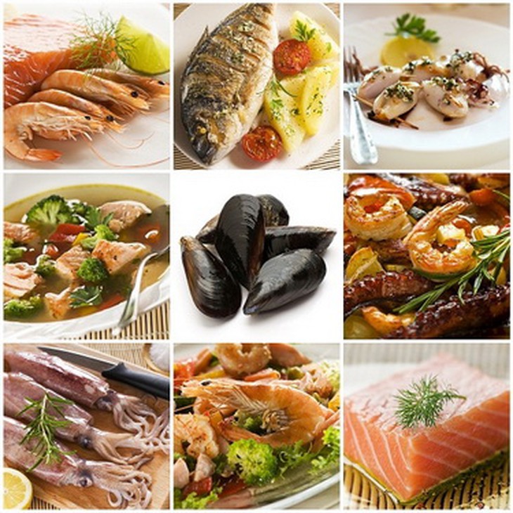 Các loại hải sản thường rất giàu đạm và dễ gây dị ứng.