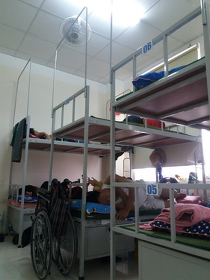 Nhà lưu trú tại BV Phổi Trung ương.