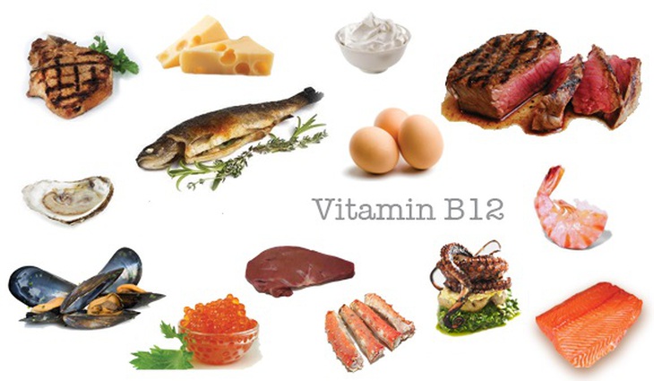 Thức ăn giàu vitamin B12.