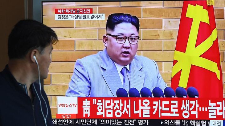 Nhà lãnh đạo Triều Tiên Kim Jong-Un hôm 20/04 bất ngờ tuyên bố dừng thử hạt nhân và tên lửa.