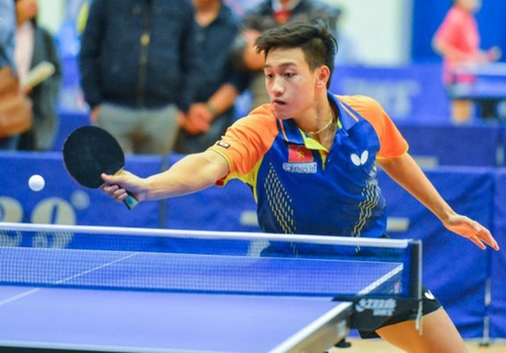 VĐV Nguyễn Anh Tú là một trong những tay vợt của tuyển Bóng bàn Việt Nam tranh tài ở giải lần này.    (Ảnh TTX)